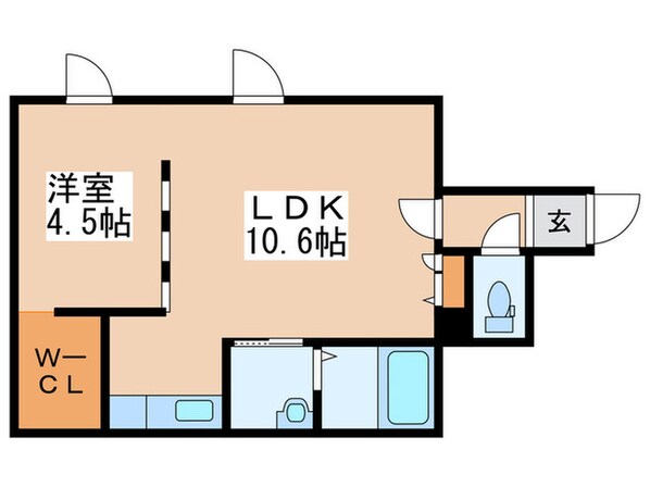 Oak行啓の物件間取画像